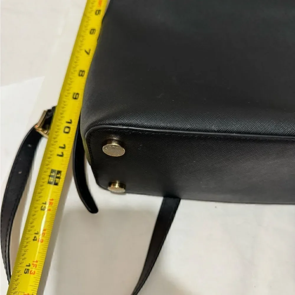 Michael Kors saffiano Black Emmy Leather Backpack